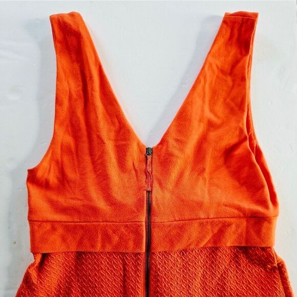 Anthropologie x HD In Paris Ardmore Cross Front V-Neck Knit Dress in Orange 10 - Picture 8 of 10